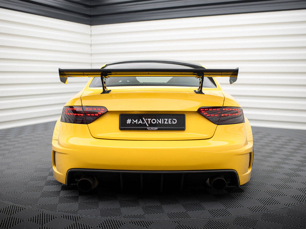 Maxton Design Carbon Spoiler With Internal Brackets Uprights Audi A5 Coupe 8T