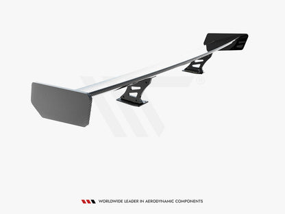 Maxton Design Carbon Spoiler With Internal Brackets Uprights Audi A5 Coupe 8T