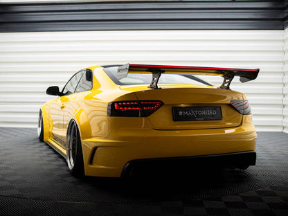 Maxton Design Carbon Spoiler With Internal Brackets Uprights + LED Audi A5 Coupe 8T