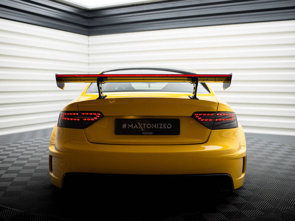 Maxton Design Carbon Spoiler With Internal Brackets Uprights + LED Audi A5 Coupe 8T