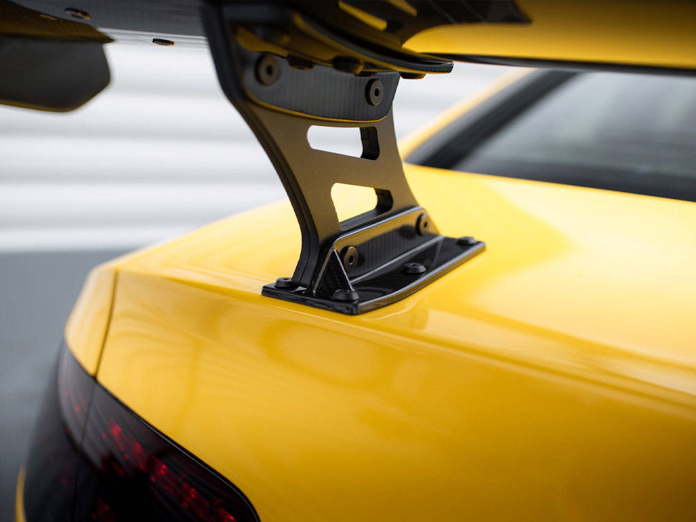 Maxton Design Carbon Spoiler With Internal Brackets Uprights + LED Audi A5 Coupe 8T