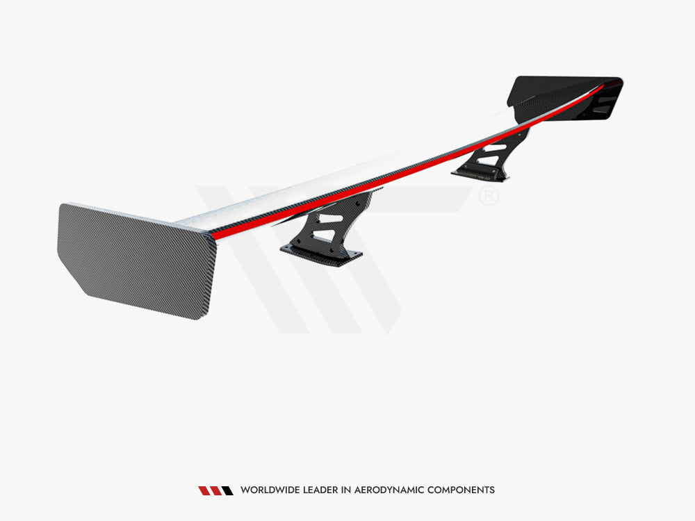 Maxton Design Carbon Spoiler With Internal Brackets Uprights + LED Audi A5 Coupe 8T