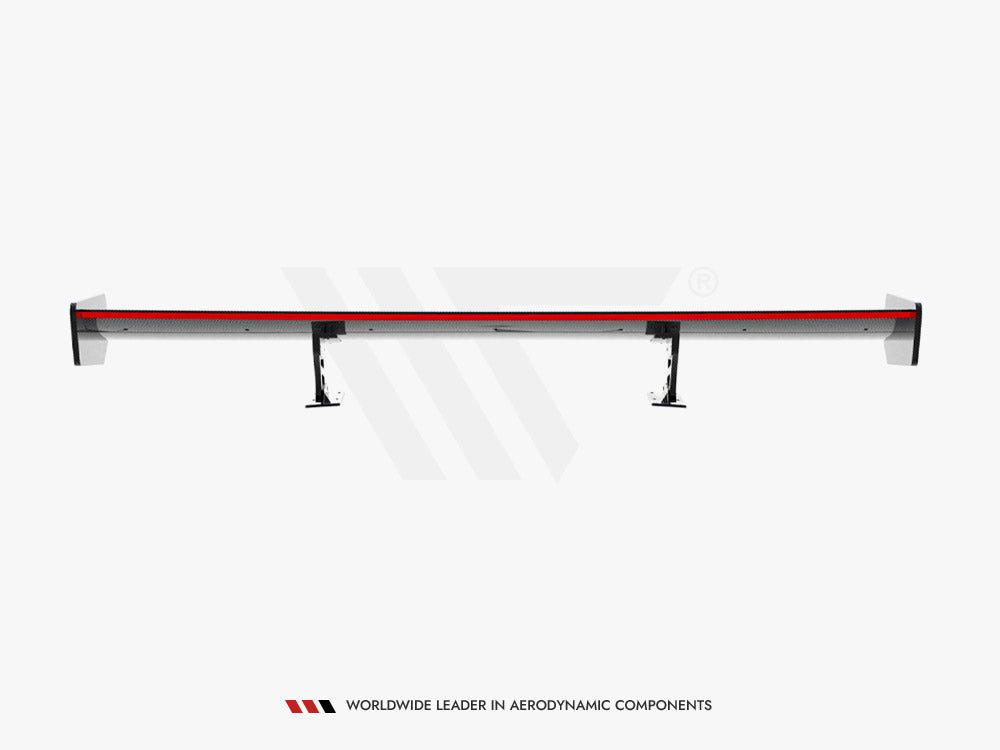 Maxton Design Carbon Spoiler With Internal Brackets Uprights + LED Audi A5 Coupe 8T