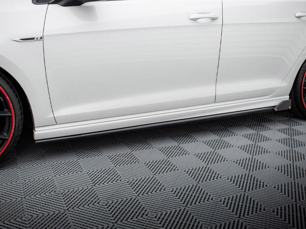 Maxton Design Side Skirts Diffusers V.3 + Flaps Volkswagen Golf R / R-Line Mk7