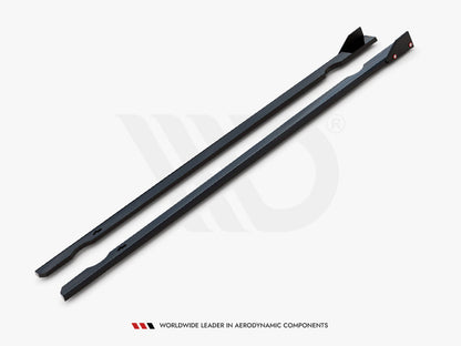 Maxton Design Side Skirts Diffusers V.3 + Flaps Volkswagen Golf R / R-Line Mk7