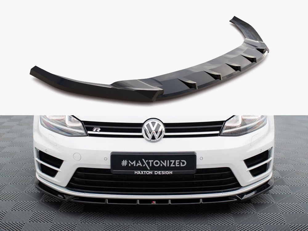 Maxton Design Front Splitter V.5 Volkswagen Golf R / R-Line Mk7