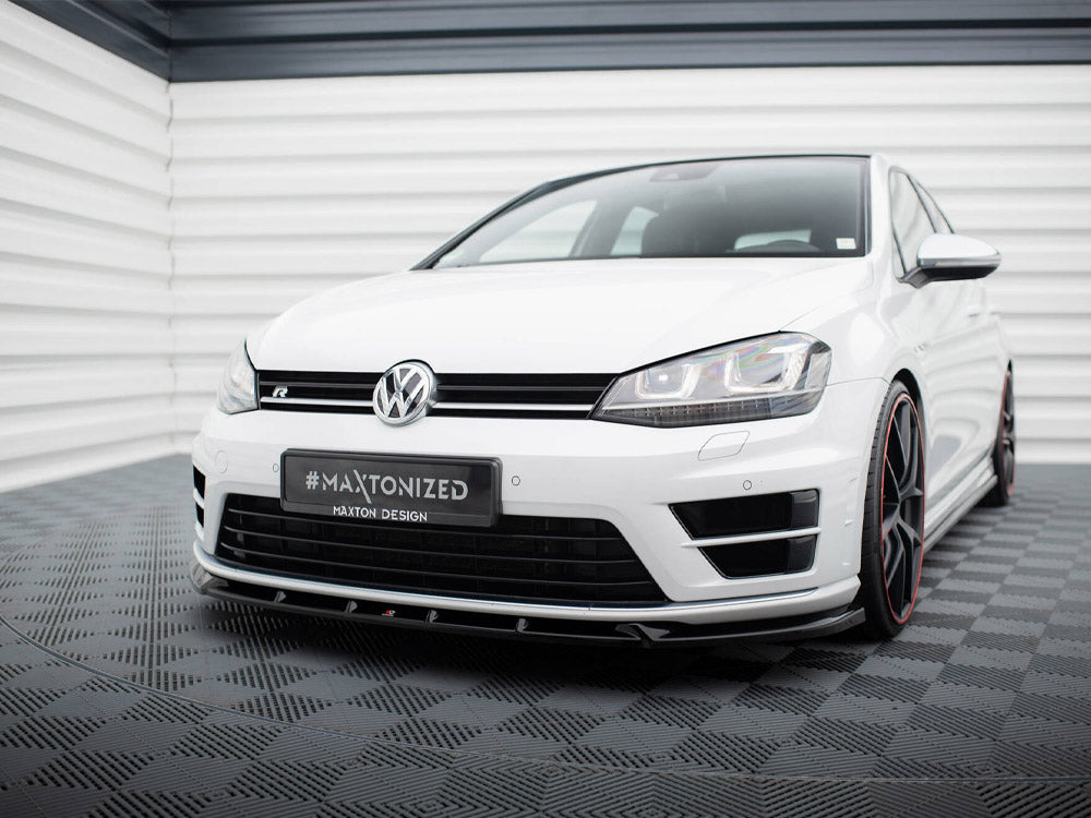 Maxton Design Front Splitter V.5 Volkswagen Golf R / R-Line Mk7