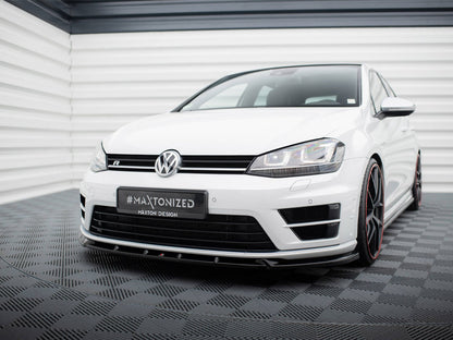 Maxton Design Front Splitter V.5 Volkswagen Golf R / R-Line Mk7