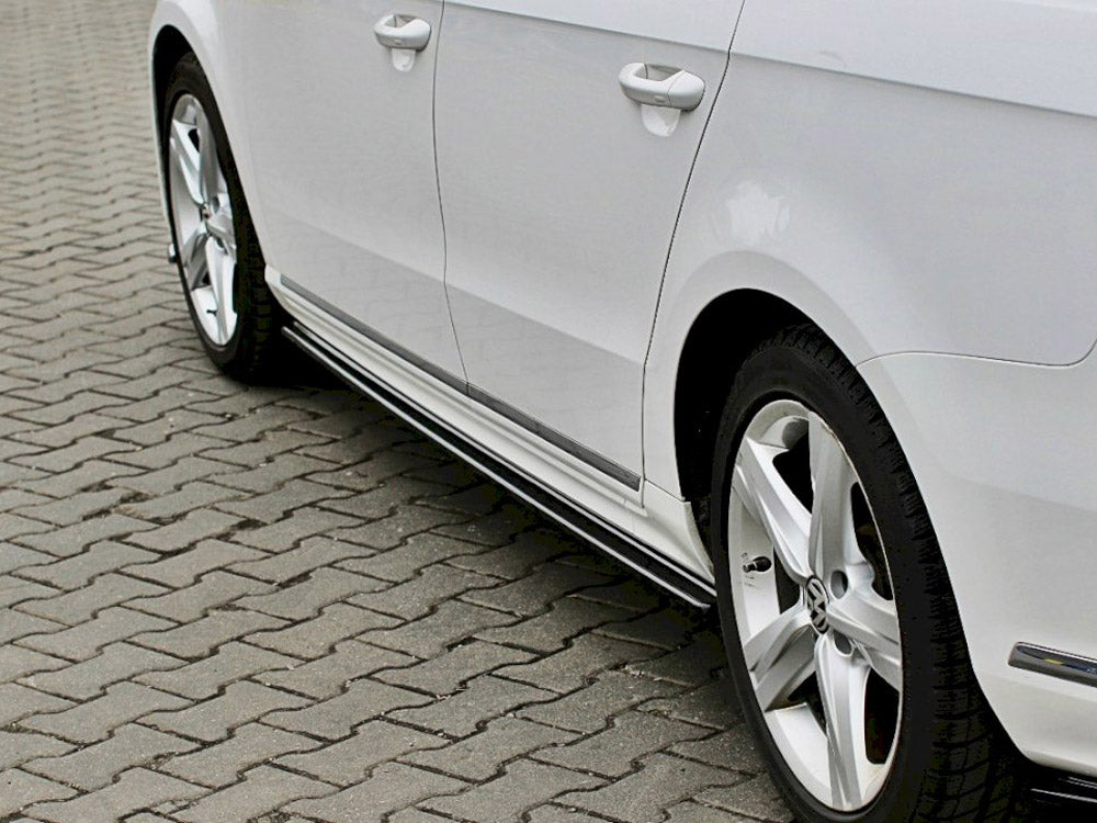 Maxton Design Side Skirts Diffusers Volkswagen Passat R-Line B7