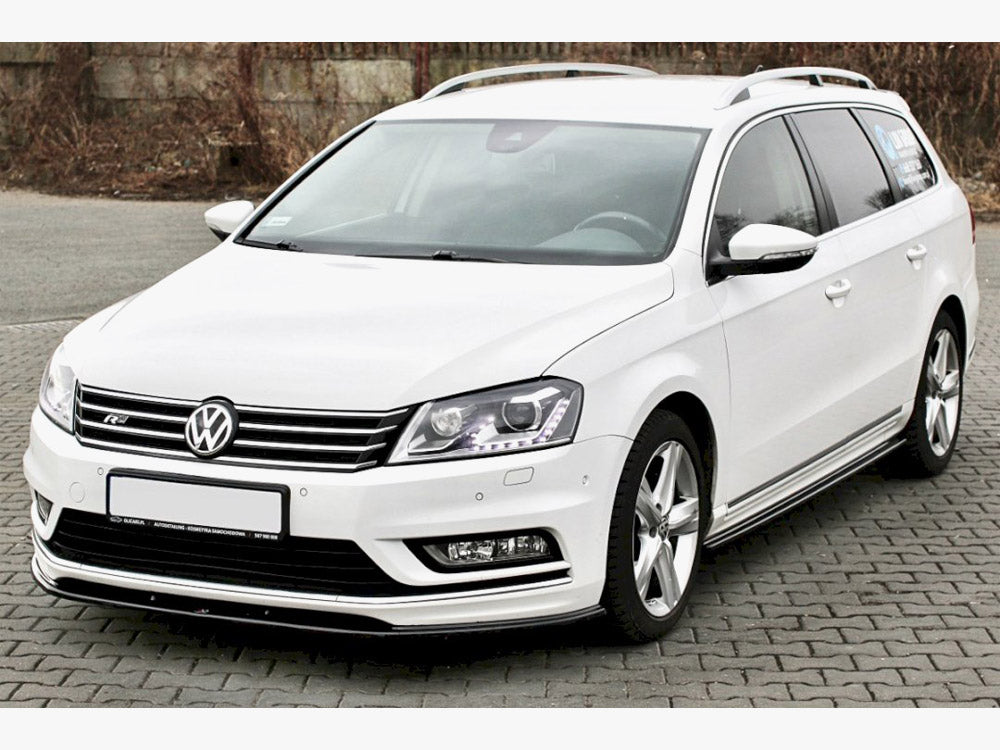 Maxton Design Front Splitter V.1 Volkswagen Passat R-Line B7 - Carbon Look