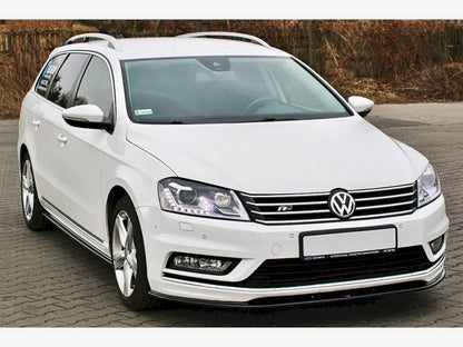 Maxton Design Front Splitter V.1 Volkswagen Passat R-Line B7 - Carbon Look