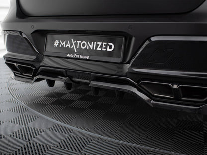 Maxton Design Central Rear Splitter (Vertical Bars) BMW M760e G70
