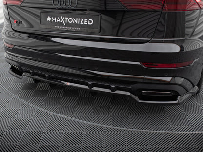 Maxton Design Rear Splitter (Vertical Bars) V.1 Audi SQ8 / Q8 S-Line Mk1 Facelift