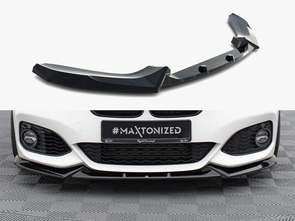 Maxton Design Front Splitter V.5 BMW 1 M-Pack / M140i F20 Facelift