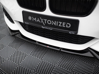 Maxton Design Front Splitter V.5 BMW 1 M-Pack / M140i F20 Facelift