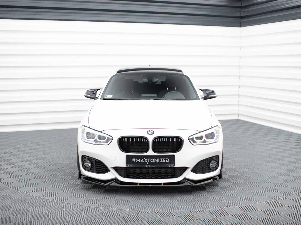 Maxton Design Front Splitter V.5 + Flaps BMW 1 M-Pack / M140i F20 Facelift