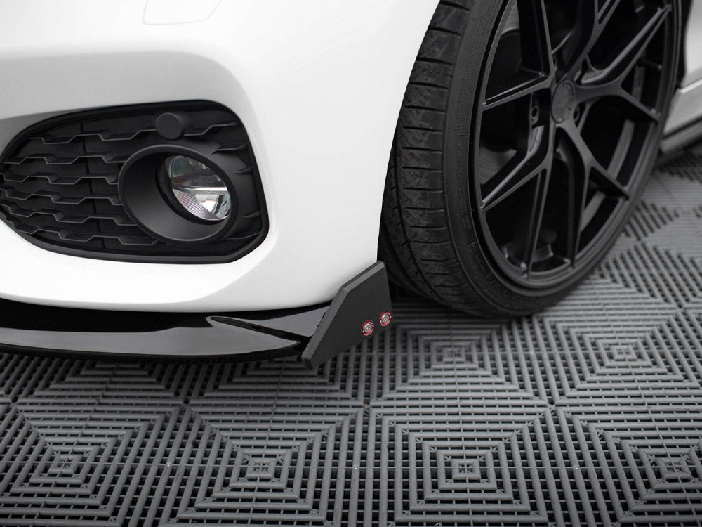 Maxton Design Front Splitter V.5 + Flaps BMW 1 M-Pack / M140i F20 Facelift