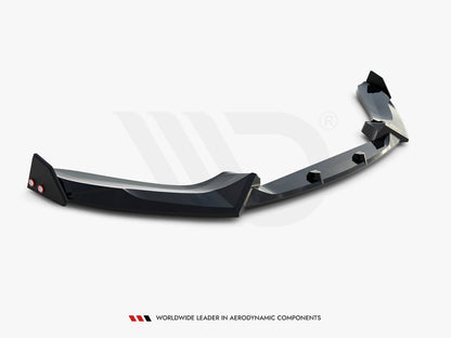 Maxton Design Front Splitter V.5 + Flaps BMW 1 M-Pack / M140i F20 Facelift