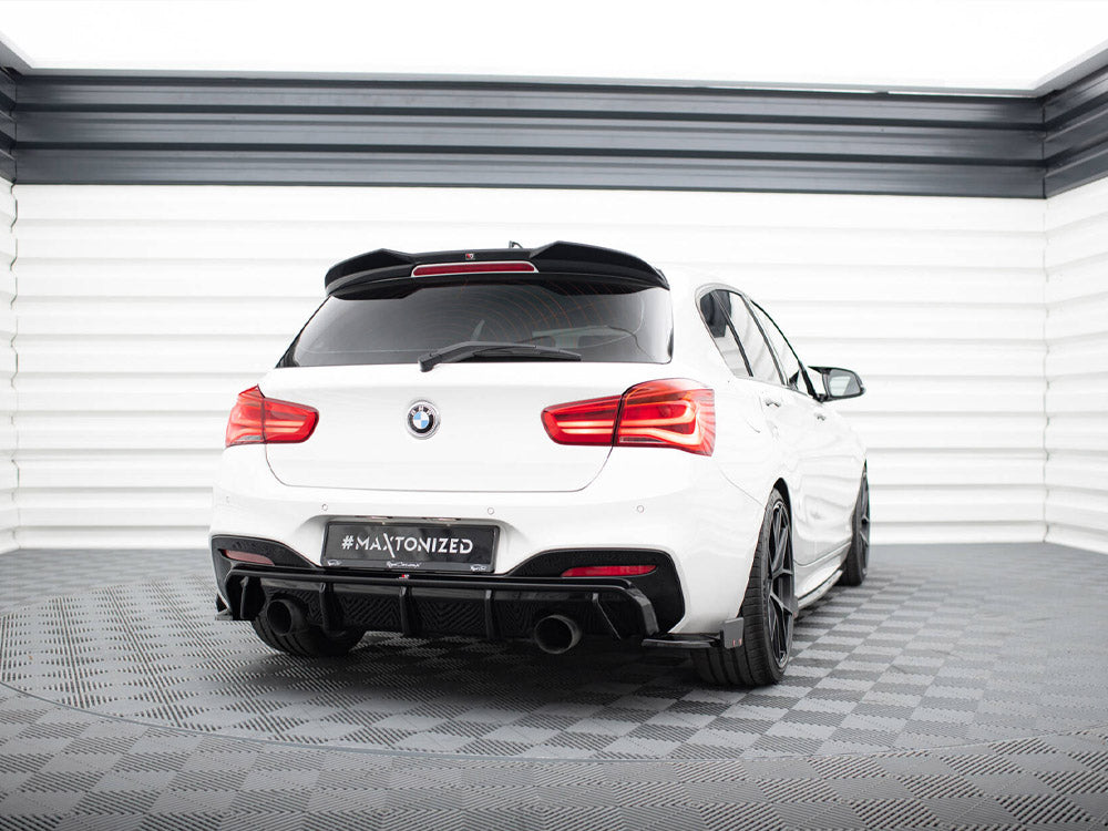 Maxton Design Rear Side Splitters V.5 + Flaps (For rear valance v.3) BMW 1 M-Pack / M140i F20 Facelift