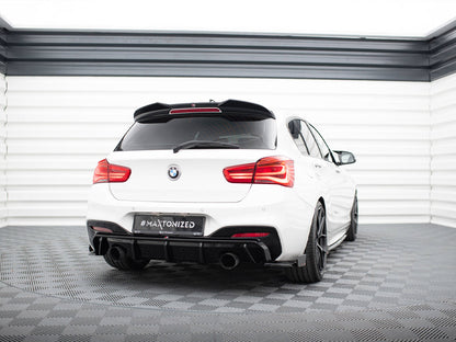 Maxton Design Rear Side Splitters V.5 + Flaps (For rear valance v.3) BMW 1 M-Pack / M140i F20 Facelift