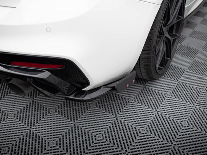 Maxton Design Rear Side Splitters V.5 + Flaps (For rear valance v.3) BMW 1 M-Pack / M140i F20 Facelift