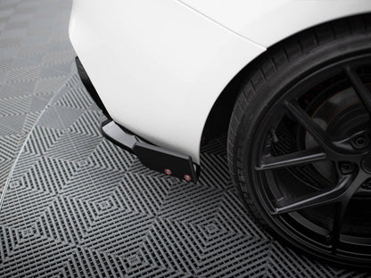 Maxton Design Rear Side Splitters V.5 + Flaps (For rear valance v.3) BMW 1 M-Pack / M140i F20 Facelift