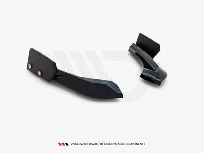 Maxton Design Rear Side Splitters V.5 + Flaps (For rear valance v.3) BMW 1 M-Pack / M140i F20 Facelift