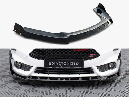 Maxton Design Front Splitter V.6 + Flaps Ford Fiesta ST Mk7 Facelift