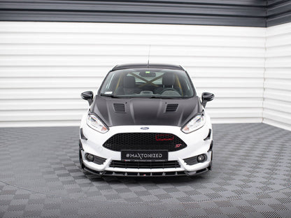 Maxton Design Front Splitter V.6 + Flaps Ford Fiesta ST Mk7 Facelift