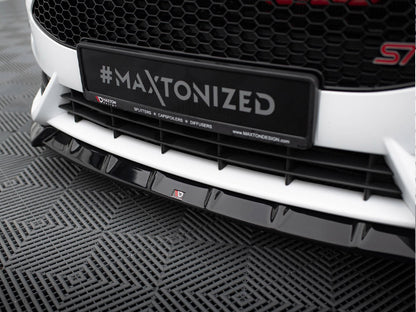 Maxton Design Front Splitter V.6 + Flaps Ford Fiesta ST Mk7 Facelift