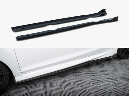 Maxton Design Side Skirts Diffusers V.4 + Flaps Ford Fiesta ST / ST-Line Mk7