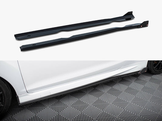 Maxton Design Side Skirts Diffusers V.4 + Flaps Ford Fiesta ST / ST-Line Mk7