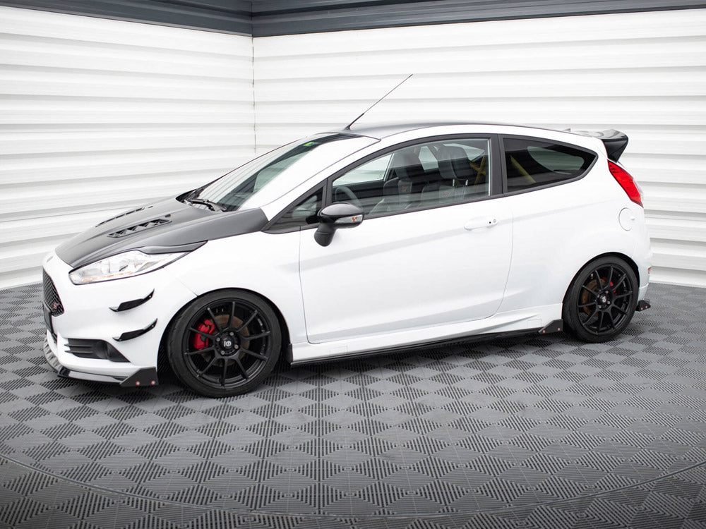 Maxton Design Side Skirts Diffusers V.4 + Flaps Ford Fiesta ST / ST-Line Mk7
