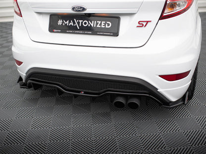 Maxton Design Rear Side Splitters V.3 + Flaps Ford Fiesta ST Mk7 Facelift