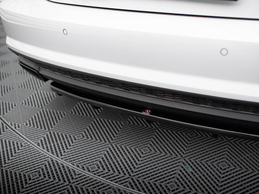 Maxton Design Central Rear Splitter (Vertical Bars) Audi A7 S-Line Facelift