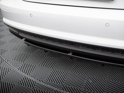 Maxton Design Central Rear Splitter (Vertical Bars) Audi A7 S-Line Facelift