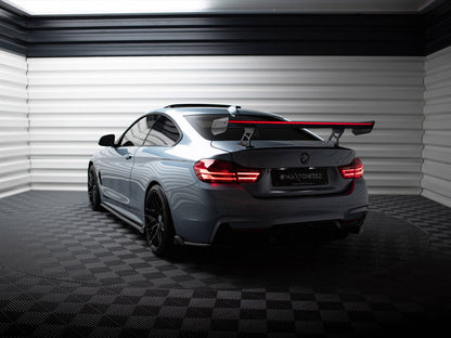 Maxton Design Carbon Spoiler With Internal Brackets Uprights + LED BMW 4 F32 / 4 F32 M-Pack Coupe