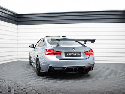Maxton Design Carbon Spoiler With Internal Brackets Uprights + LED BMW 4 F32 / 4 F32 M-Pack Coupe