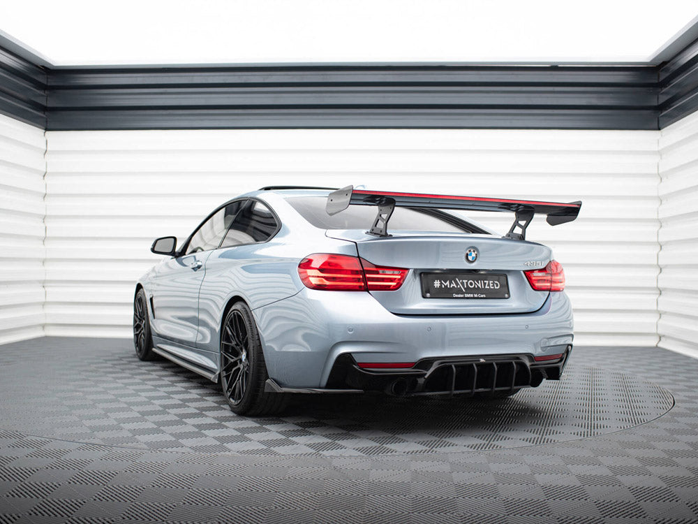 Maxton Design Carbon Spoiler With Internal Brackets Uprights + LED BMW 4 F32 / 4 F32 M-Pack Coupe