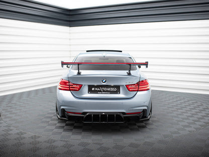 Maxton Design Carbon Spoiler With Internal Brackets Uprights + LED BMW 4 F32 / 4 F32 M-Pack Coupe