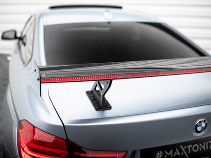 Maxton Design Carbon Spoiler With Internal Brackets Uprights + LED BMW 4 F32 / 4 F32 M-Pack Coupe