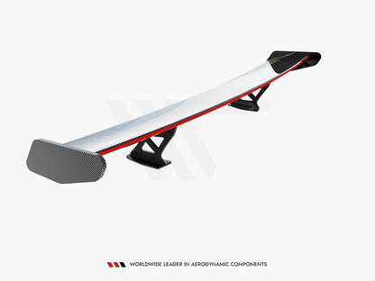 Maxton Design Carbon Spoiler With Internal Brackets Uprights + LED BMW 4 F32 / 4 F32 M-Pack Coupe