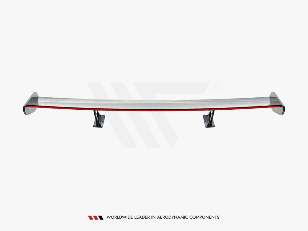 Maxton Design Carbon Spoiler With Internal Brackets Uprights + LED BMW 4 F32 / 4 F32 M-Pack Coupe