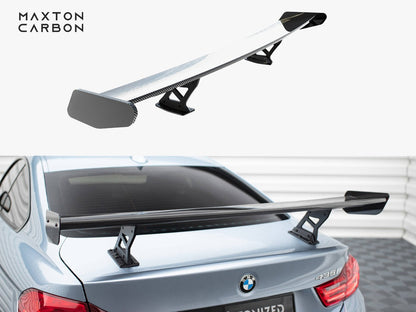 Maxton Design Carbon Spoiler With Internal Brackets Uprights BMW 4 F32 / 4 F32 M-Pack Coupe