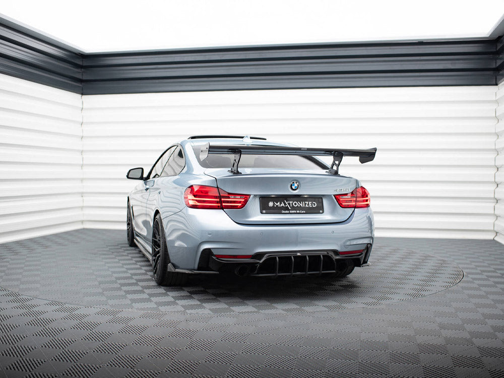 Maxton Design Carbon Spoiler With Internal Brackets Uprights BMW 4 F32 / 4 F32 M-Pack Coupe