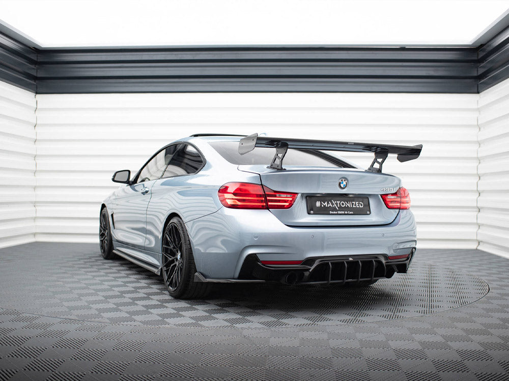 Maxton Design Carbon Spoiler With Internal Brackets Uprights BMW 4 F32 / 4 F32 M-Pack Coupe