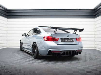 Maxton Design Carbon Spoiler With Internal Brackets Uprights BMW 4 F32 / 4 F32 M-Pack Coupe