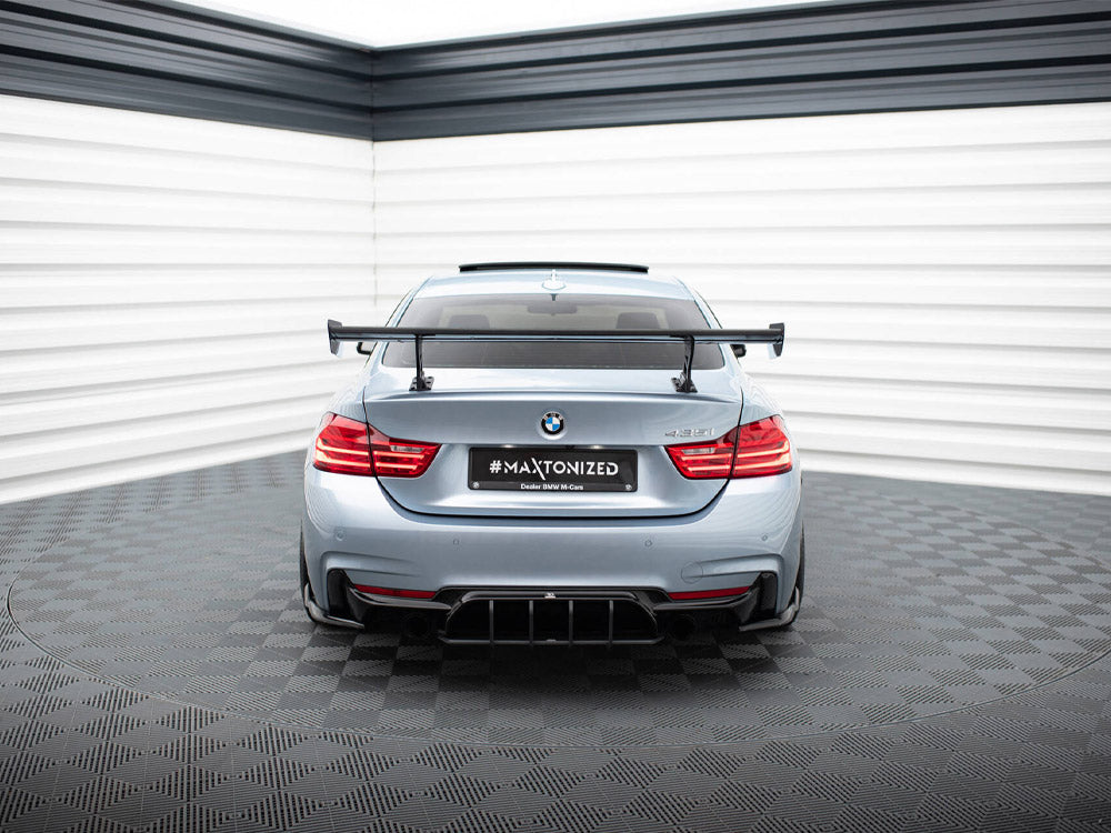 Maxton Design Carbon Spoiler With Internal Brackets Uprights BMW 4 F32 / 4 F32 M-Pack Coupe