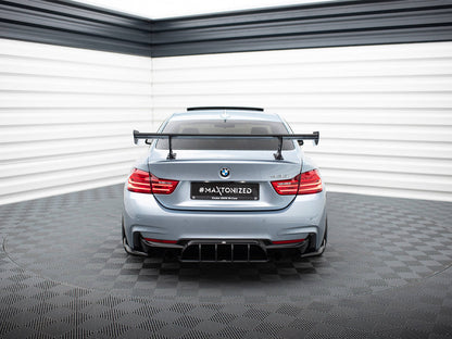 Maxton Design Carbon Spoiler With Internal Brackets Uprights BMW 4 F32 / 4 F32 M-Pack Coupe
