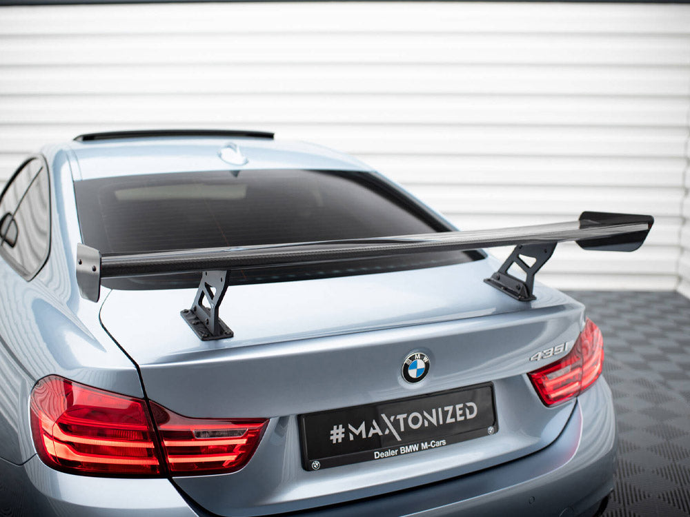 Maxton Design Carbon Spoiler With Internal Brackets Uprights BMW 4 F32 / 4 F32 M-Pack Coupe